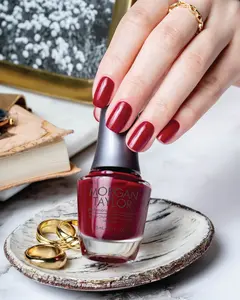 Morgan Taylor Man Of The Moment - Medium Red Creme, Professional Lacquer, Vibrant, Chip-Resistant, Fast-Drying, Long-Lasting, High-Shine, Perfect for Manicures & Pedicure, 15mL.