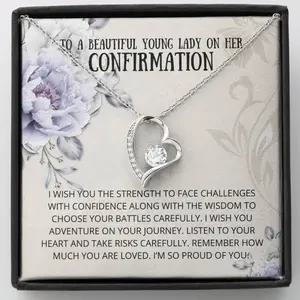 Confirmation - Wisdom to Choose Forever Love Necklace - Confirmation Card, Gifts, Baptism Gift, Presents, Jewelry, Boy Confirmation, Girl