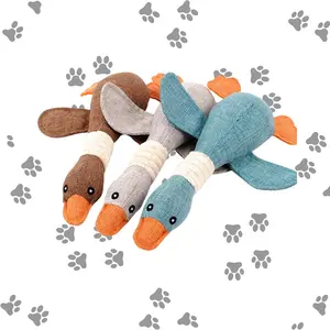 Eco-Friendly Wild Goose Squeaky Toy for Pets - Durable Plush Material