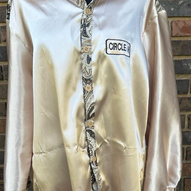 Circle H Custom Leather Rodeo Shirt Women's Rodeo Shirt with Flashy Design, Comfortable Fit, and Button Front - Womenswear, Blouse, Top