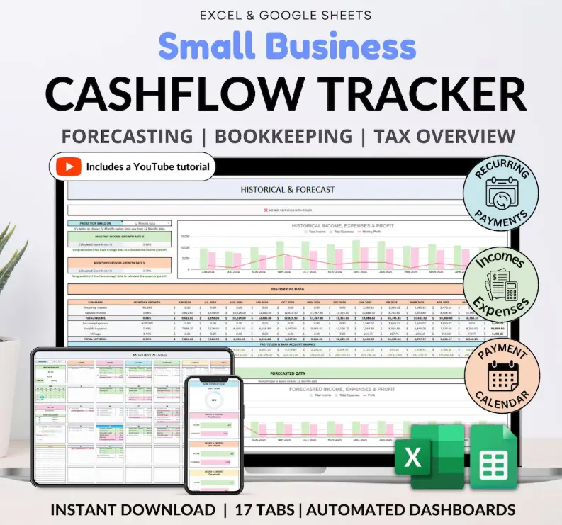 2026 Small Business Financial Management Bookkeeping Organizer Bundle - Inventory Tracker, Order Tracker, Handmade Product Pricing Calculator, Smart Bill Calendar, Automated Dashboards, Income Expenses Spreadsheets (Paperback)