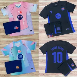 Catalan Club Inspired Soccer Training Kit 2025, Football Training Outfit, Breathable Sportswear for Fans
