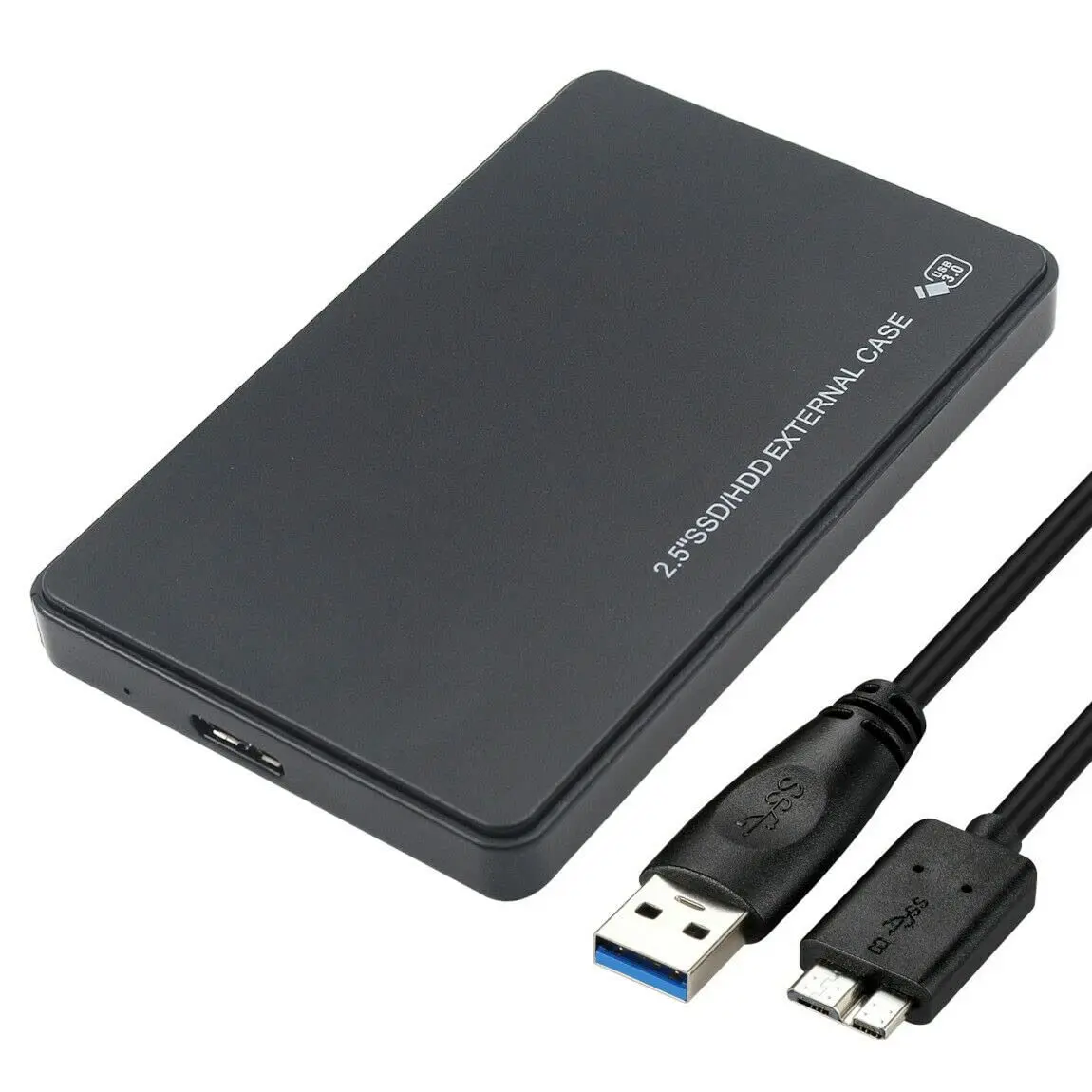 SGElectronix Portable 2.5" SATA USB 3.0 External Enclosure Case for Laptops - 5.0Gbps Transmission Speed, Driver-Free, Compatible with Windows, Mac OS