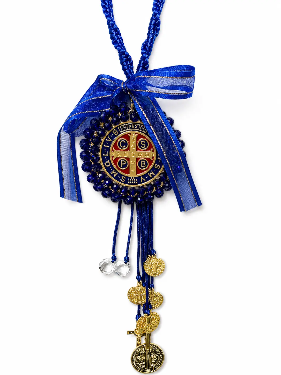 San Benito Blue Protection Medallion – Peace & Spiritual Defense Amulet
