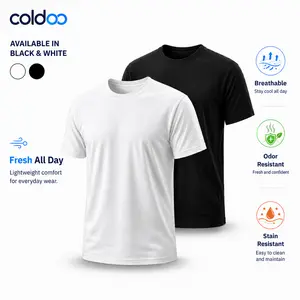 Spill Resistant Cotton T-Shirt for Men | Stain & Odor Control Tee