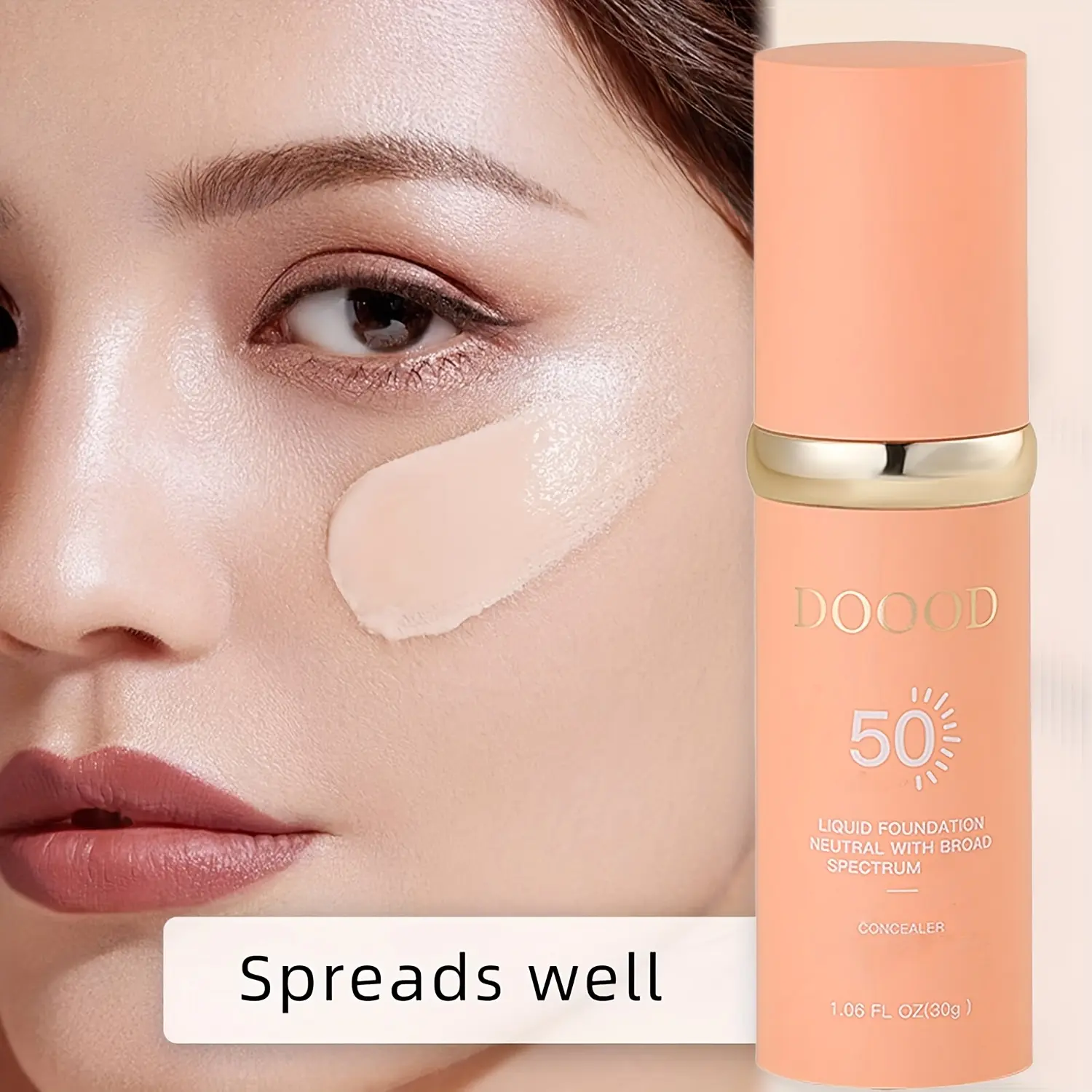 Foundation - Perfect Coverage, Lightweight Formula, Adapts to Skin Tone, Covers Wrinkles and Lines, Long-lasting Moisture, Valentine's Day Gift for Her, Valentine's Day Gift for Wife Concealer Makeup korean sunscreen