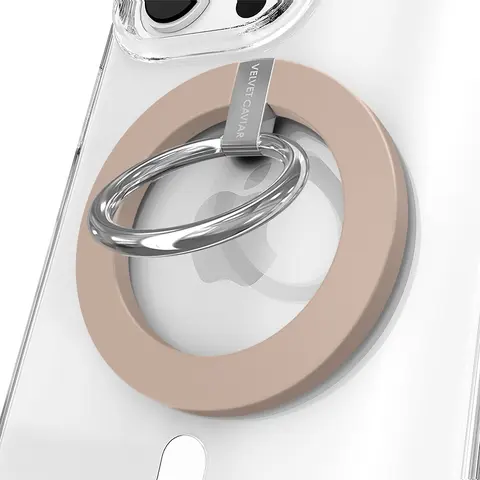 Velvet Caviar Toasted Almond MagSafe Magnetic Phone Grip Ring - Mobile Cellphone Smartphone Accessory with Phone Holder Design for Mounts