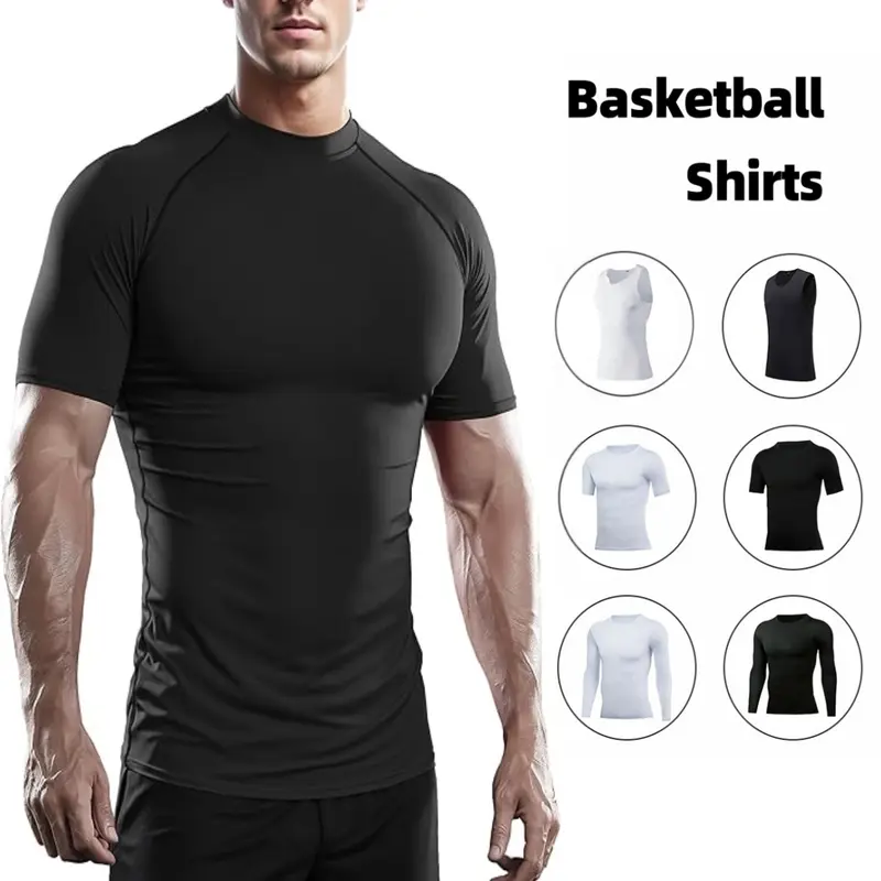 PSYCHE Men's Basketball Shirt Quick Dry Breathable Compression Top for Running, Gym & Outdoor Workouts; Lightweight Performance Sportswear