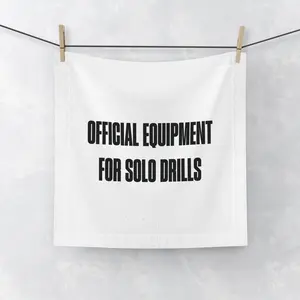 Funny Boyfriend Gift - 'Official Equipment for Solo Drills' CottonTowel - Hilarious gift idea, valentine's gift for him.