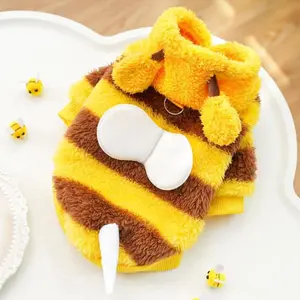 Pet Fleece Costume – Warm Cozy Autumn Winter Outfit for Teddy Bichon & Medium Sized Dogs Cats Perfect Holiday Gift