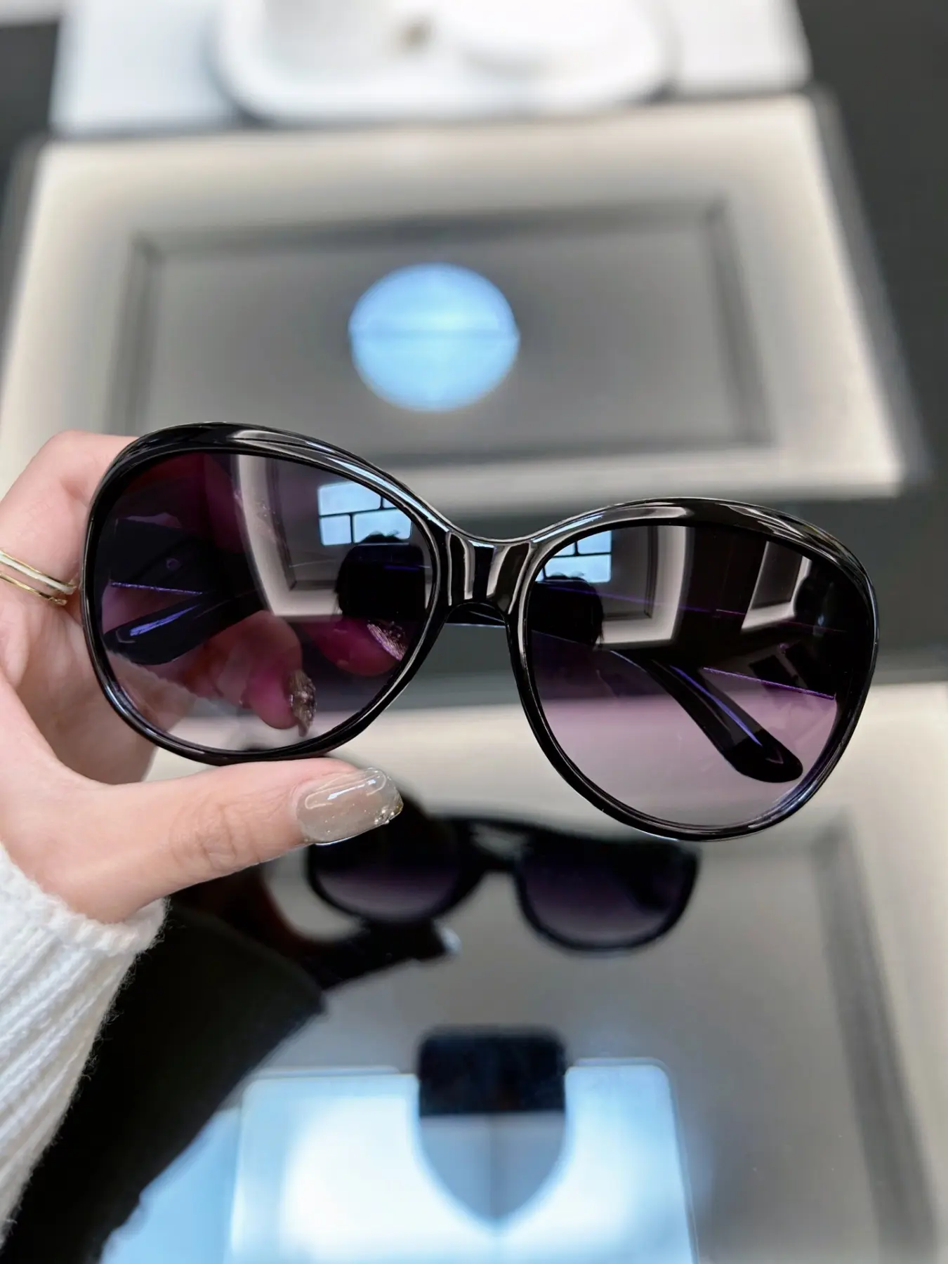 Women's Fashion Sunglasses, European Style Large Frame, Retro Personality Eyewear, Casual All-Seasons Accessory, Fashion Sunnies