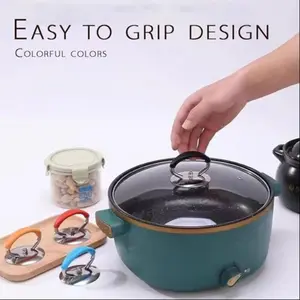 Stainless Steel Pot Lid Replacement Knob Set, Universal Fit for Glass Pots, Includes Non-Slip Gasket and Installation Screws