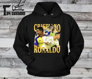 Cristiano Ronaldo CR7 Unisex Hoodie for Adults and Youth with two words or one image at the back for free