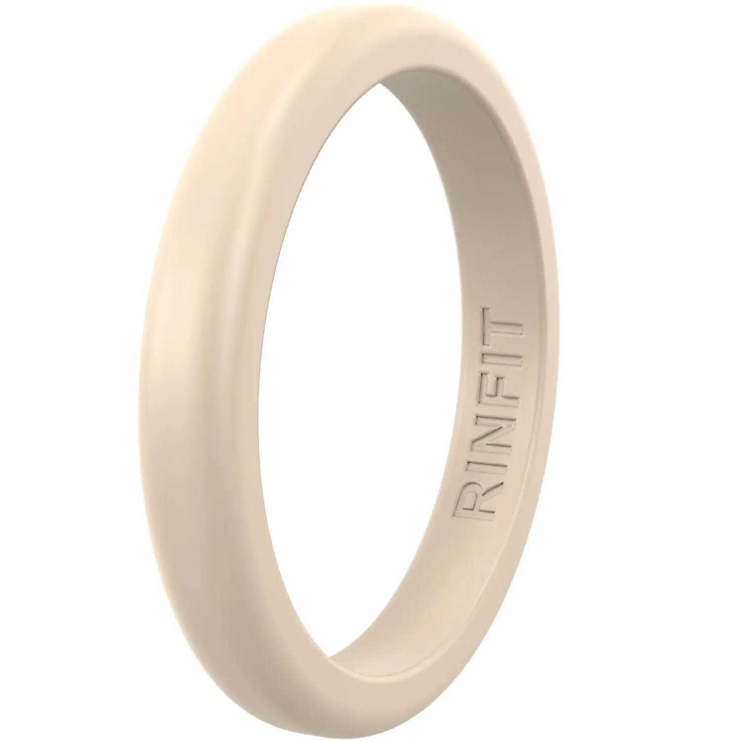 Stackable Thin Silicone Wedding Ring for Women by Rinfit