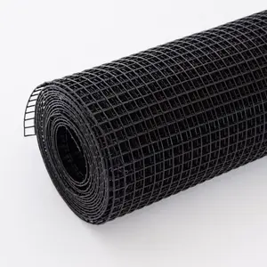 Hardware 36 inch×100 ft Black Vinyl Coated Hardware Cloth, 19 Gauge 1/2 inch Black PVC Hardware Cloth, Black Welded Wire Fence Supports Poultry-Netting Cage-Home Improvement and Chicken Coop