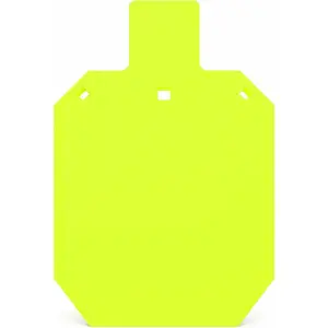 AR500 Steel Target for Shooting, 3/8 Inch Thick Torso-Style Plate, High Visibility Reusable Metal Range Plate for Outdoor Practice