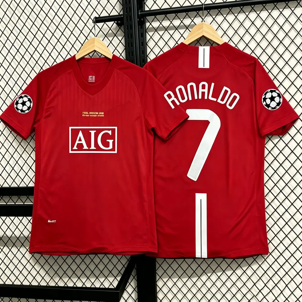 07/08 Season Home Fan Edition Red No. 7 Cristiano Ronaldo Short-Sleeve Soccer Jersey
