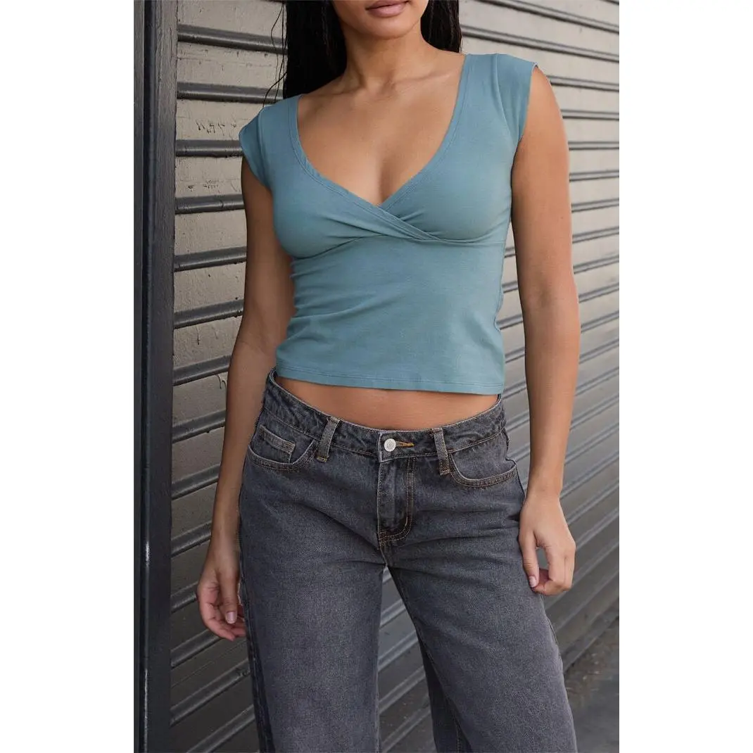 John Galt Women's Green Amara Tank Top