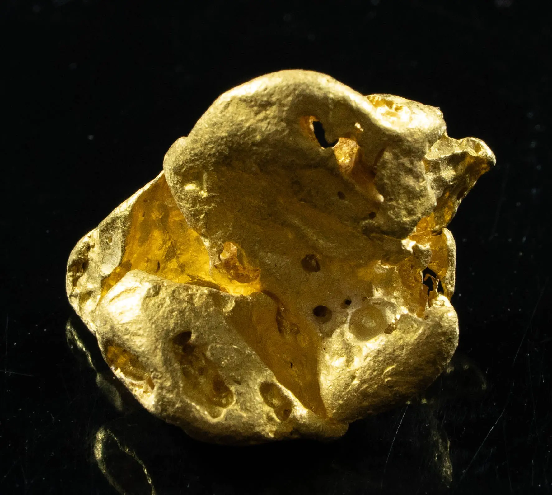 #1082 Natural Gold Nugget Australian 12.98 Grams Genuine