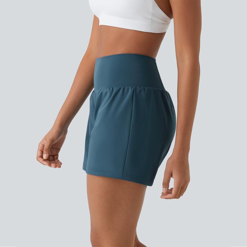 Halara SoftlyZero Airy Super High Waisted 2-in-1 Cool Touch Yoga Shorts 5'' with Pockets-Longer Length Halara SoftlyZero Airy Super High Waisted 2-in-1 Cool Touch Yoga Shorts 5'' with Pockets-Longer Length