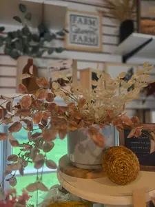 Artificial 36" Dark Neutral Eucalyptus Branch