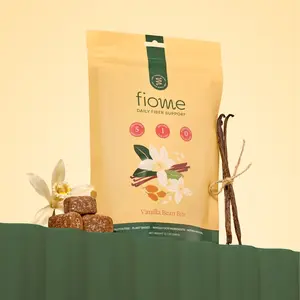 Fiome Fiber Bites - 5g Fiber Daily Chewable Snacks - All Natural, No Sugar Added - Supports Regularity & Gut Health