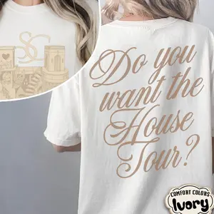 House Tour Shirt, Aesthetic Oversized Fan T-shirt, Fandom Merch Tee, Double Sided Sabrina's House Tour Gift