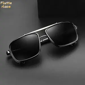 Vintage Steampunk Polarized Sunglasses for Men, Square Punk Style Frames, UV400 Protection, Male Driving Glasses, Summer Outdoor Sports, Travel, Festivals, Beachwear, Stylish Eyewear