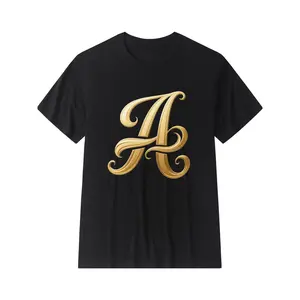26 Letters Print Shirt A~Z Unisex T-Shirt Casual Crew Neck Short Sleeve Tee for Men and Women, Outdoor, Sports short sleeve shirt outdoorfun