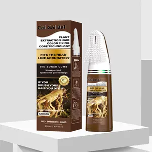 2-in-1 Hair Coloring Comb Ombre Chestnut Brown Haircare Gentle Specially Designed to Cover GrayHair