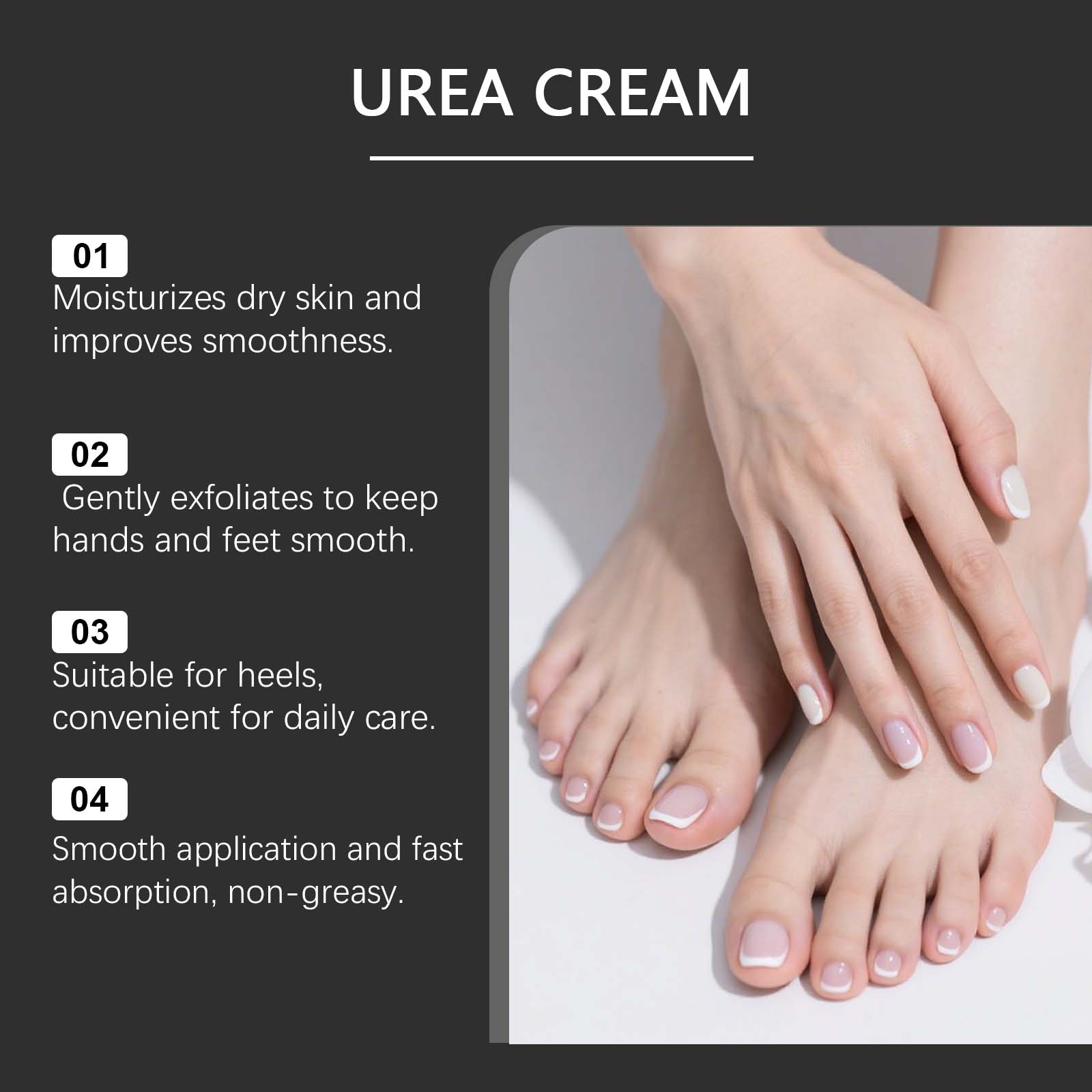 Foot Moisturizing Cream - Nourishing and Hydrating Care for Soles, Lightweight and Easily Absorbed Moisturizing Treatment
