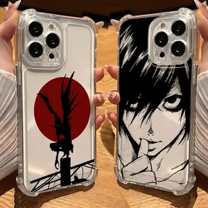 Hot Anime Death Note Phone Case for iPhone 17,16,15,14,13,12,11,Pro,Max,Plus Phone Cover Anti Fall Transparent Cover
