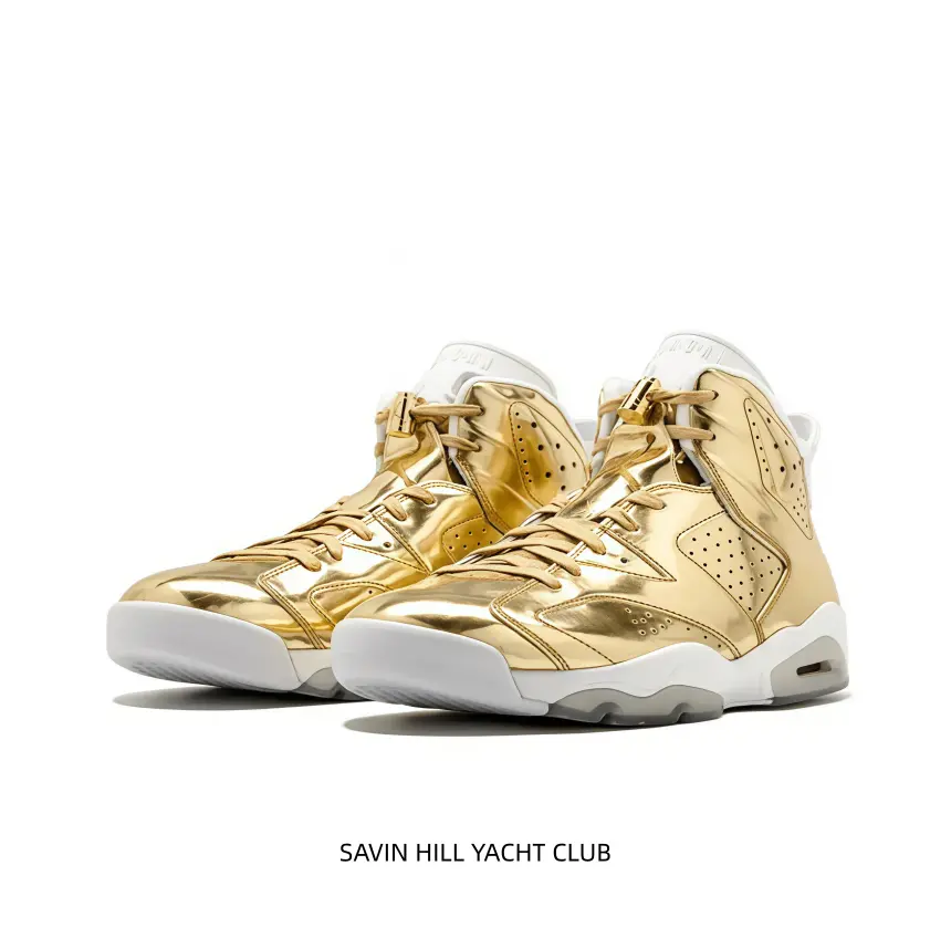 Stand out from the crowd with these stunning gold sneakers, their reflective finish catches light beautifully and upgrades any casual outfit instantly.