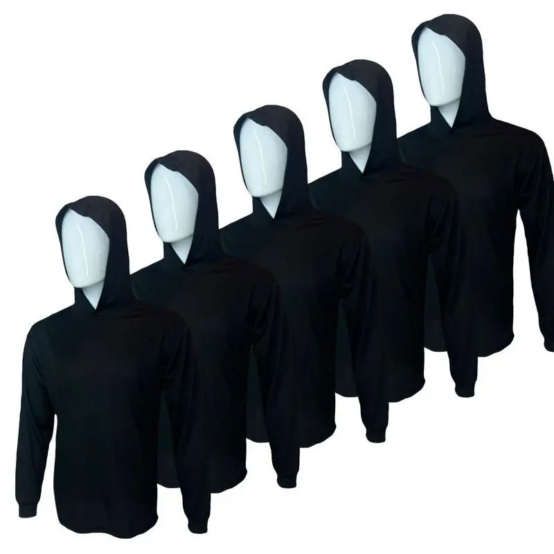 5 PACK SHIRT BLACK HOODIE SHIRT ST909
