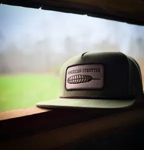 Feather Patch Rope Hat (Olive)