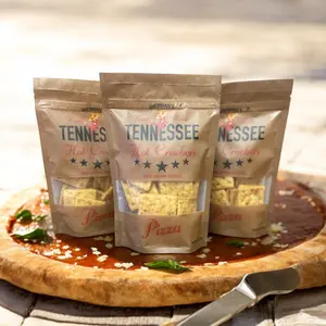 NEW! Sherman Tennessee Hot Crackers Pizza Flavor 3 Pack (6oz each) - Crispy, Spicy Snack Crackers for Charcuterie, Appetizers or Snacking, Crunchy and Savory! crunchy snack