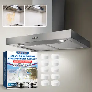 Kitchen Cleaning and Deodorizing Tablets - 10-Pack, New and Enhanced Foam Tablets - Refreshing Foam Sink Garbage Disposer Freshener, Natural Kitchen Drain Cleaner and Care