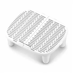 Removable Sturdy Base Cat Litter Box Ramp, Anti-Slip Inclined Step Litter Catcher, Easy Clean for Small & Senior Cats, White#Summervibes#petlovers
