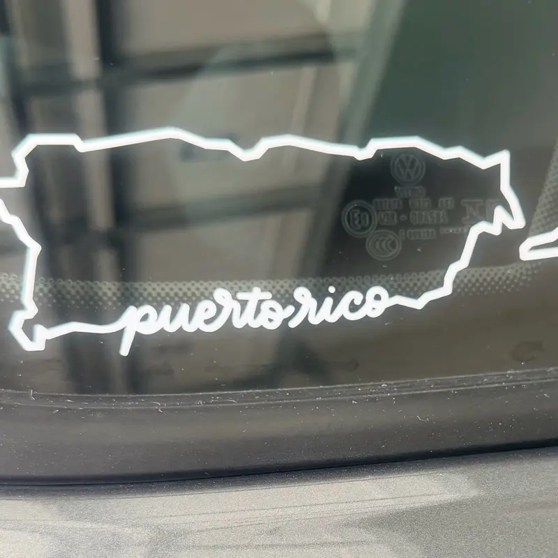 Boricua-Inspired Puerto Rico Sticker 6x2 Vinyl Waterproof Easy Install for Car Laptop or Wall Show Your Roots with Pride