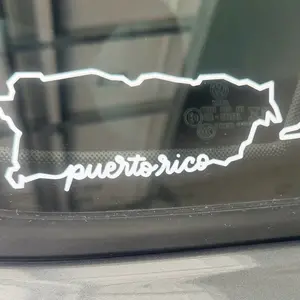 Boricua-Inspired Puerto Rico Sticker 6x2 Vinyl Waterproof Easy Install for Car Laptop or Wall Show Your Roots with Pride