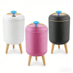 Smart  Waterproof Trash Can for Bathroom, Bedroom, Office Nordic Style,8''L*8''W*16.3''H, 2.6 Gallons, durable ABS materials.Household Items Saving Space Motion Sensor Multifunctional Home Goods Environmentally Friendly Automatic#tiktokshopstockup