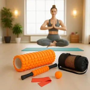5-in-1 Foam Roller Fitness Set - Orange