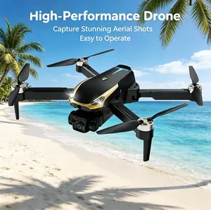M8 Pro 2026 Aerial Photography Drone, 4K UHD EIS Camera Built-in, GPS Positioning Assisted, Brushless Motors Powered, Optical Flow Hover, Intelligent Obstacle Avoidance, Auto Return, 360° Stunt Roll, 2 Batteries Included for Beginners and Adults