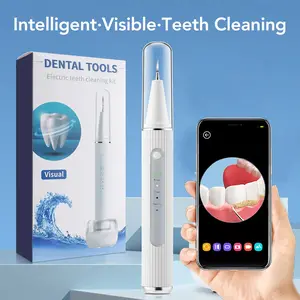 Ultrasonic Visible Tooth Cleaner, Electric Portable Home Dental Stone Remover, Oral Plaque Stain Cleanser, Dental Scaler, Teeth Care Kit, Teeth Cleaning Machine, Ideal Gift
