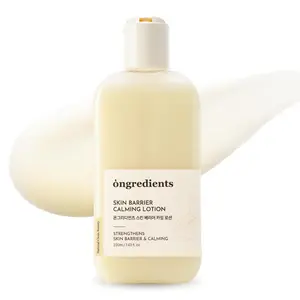 Ongredients Skin Barrier Calming Lotion - Lightweight, Gentle Nourishing Moisturizer for Dry Sensitive & All Skin Types with Centella 9-Peptide Complex & Glucose - Vegan Korean Skincare (7.43 fl Oz) for Adults' Daily Redness Relief