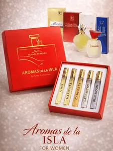 Aromas de la Isla for Women Gift Set - Refined Fragrance Collection with Floral & Fruity Notes for Everyday Elegance