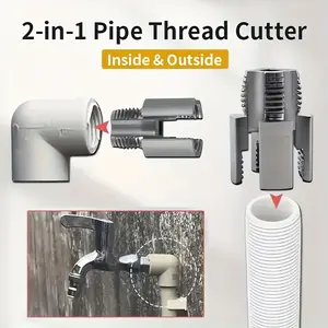Pipe Thread Cutting Tool, Pipe Threading Tool, suitable for machining 1/2-inch PPR internal and external threads. Includes tap and cutter with PTFE tape.