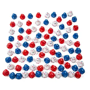 1 1/2" Bulk 120 Pc. Mini Patriotic Red, White & Blue Vinyl Rubber Duck Assortment