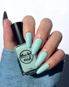 Breeze | Pastel Mint Blue Cream Nail Polish | Vegan, Cruelty-free, 21-free