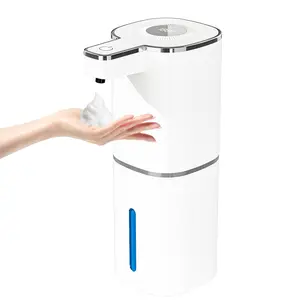 Automatic Soap Dispenser, 12oz Touchless Foaming Soap Dispenser, USB Rechargeable, 4 Adjustable Levels, Waterproof, Kitchen Gadgets, Home Essentials Hand Wall, Bathroom soap dispenser Restroom